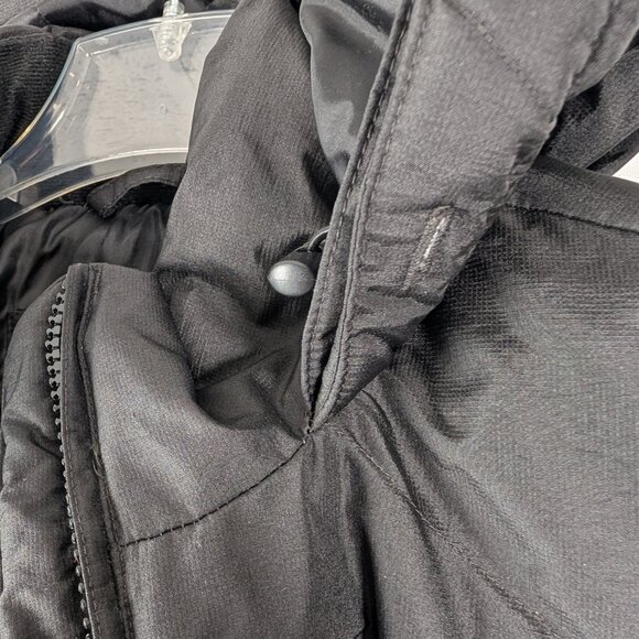 Eddie Bauer Women's Down Filled Quilted Hooded Parka Coat Size Small Black - Picture 4 of 9